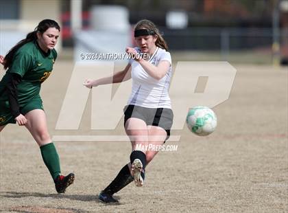 Thumbnail 3 in Jack Britt vs Pine Forest (Kicking for Cancer Girls Soccer Jamboree) photogallery.