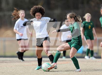 Thumbnail 1 in Jack Britt vs Pine Forest (Kicking for Cancer Girls Soccer Jamboree) photogallery.