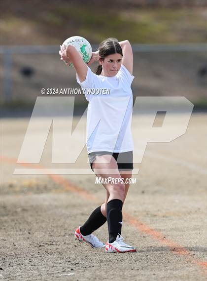 Thumbnail 2 in Jack Britt vs Pine Forest (Kicking for Cancer Girls Soccer Jamboree) photogallery.