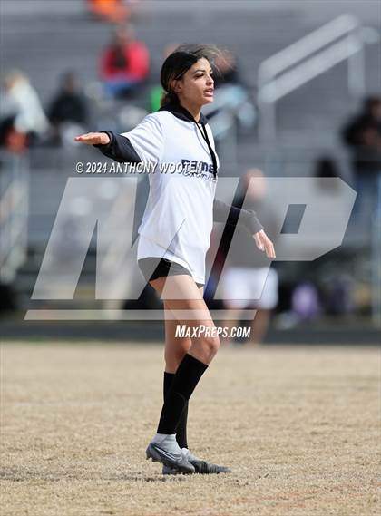 Thumbnail 2 in Jack Britt vs Pine Forest (Kicking for Cancer Girls Soccer Jamboree) photogallery.