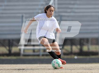 Thumbnail 1 in Jack Britt vs Pine Forest (Kicking for Cancer Girls Soccer Jamboree) photogallery.
