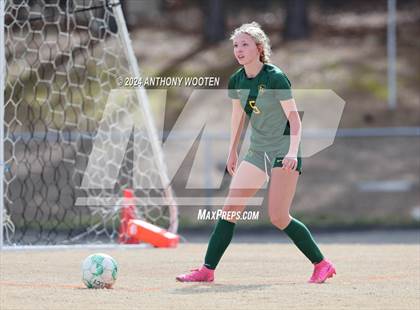 Thumbnail 3 in Jack Britt vs Pine Forest (Kicking for Cancer Girls Soccer Jamboree) photogallery.
