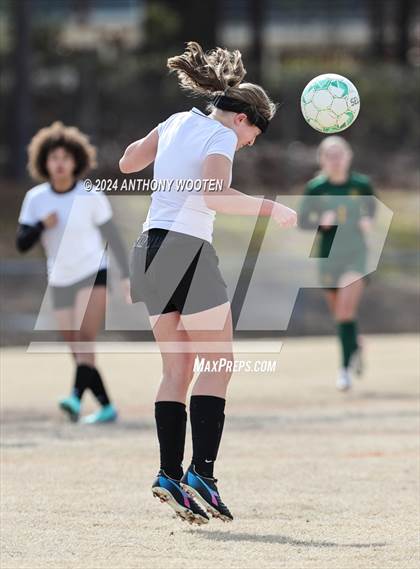 Thumbnail 1 in Jack Britt vs Pine Forest (Kicking for Cancer Girls Soccer Jamboree) photogallery.
