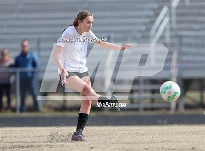 Thumbnail 1 in Jack Britt vs Pine Forest (Kicking for Cancer Girls Soccer Jamboree) photogallery.