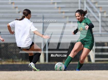 Thumbnail 3 in Jack Britt vs Pine Forest (Kicking for Cancer Girls Soccer Jamboree) photogallery.