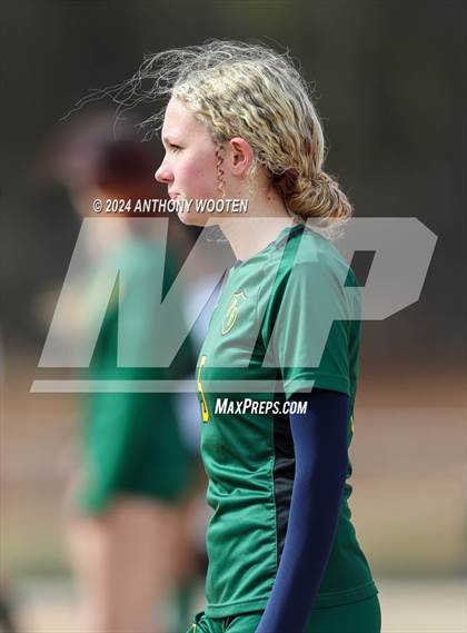 Thumbnail 2 in Jack Britt vs Pine Forest (Kicking for Cancer Girls Soccer Jamboree) photogallery.
