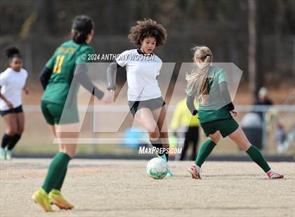 Thumbnail 3 in Jack Britt vs Pine Forest (Kicking for Cancer Girls Soccer Jamboree) photogallery.
