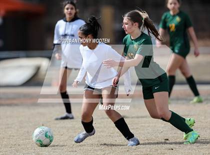Thumbnail 1 in Jack Britt vs Pine Forest (Kicking for Cancer Girls Soccer Jamboree) photogallery.