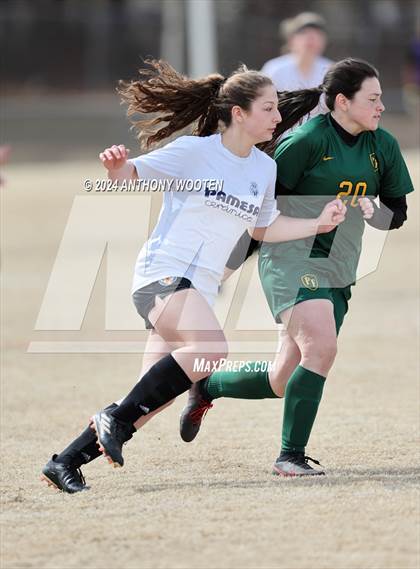 Thumbnail 1 in Jack Britt vs Pine Forest (Kicking for Cancer Girls Soccer Jamboree) photogallery.