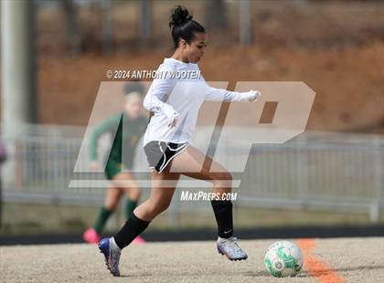 Thumbnail 3 in Jack Britt vs Pine Forest (Kicking for Cancer Girls Soccer Jamboree) photogallery.