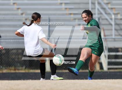 Thumbnail 1 in Jack Britt vs Pine Forest (Kicking for Cancer Girls Soccer Jamboree) photogallery.