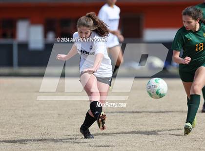 Thumbnail 3 in Jack Britt vs Pine Forest (Kicking for Cancer Girls Soccer Jamboree) photogallery.