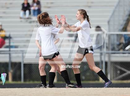 Thumbnail 2 in Jack Britt vs Pine Forest (Kicking for Cancer Girls Soccer Jamboree) photogallery.