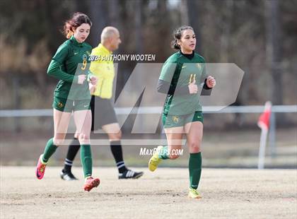 Thumbnail 2 in Jack Britt vs Pine Forest (Kicking for Cancer Girls Soccer Jamboree) photogallery.