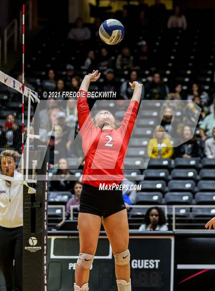 Thumbnail 3 in Bushland vs. Columbus (UIL Volleyball 3A Semi-Finals)  photogallery.