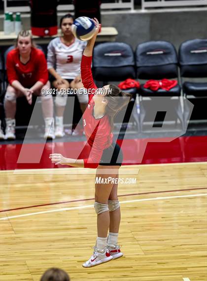 Thumbnail 1 in Bushland vs. Columbus (UIL Volleyball 3A Semi-Finals)  photogallery.