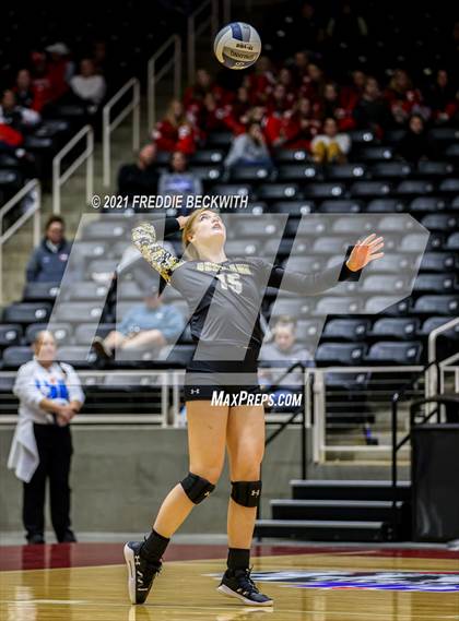 Thumbnail 1 in Bushland vs. Columbus (UIL Volleyball 3A Semi-Finals)  photogallery.