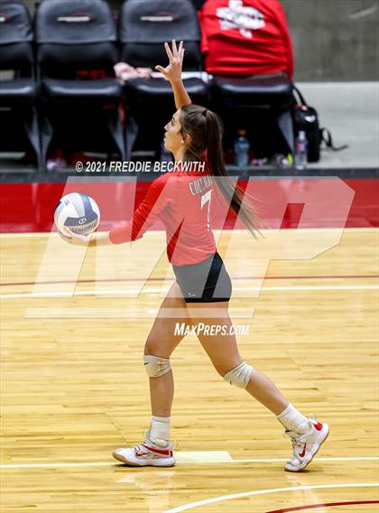 Thumbnail 2 in Bushland vs. Columbus (UIL Volleyball 3A Semi-Finals)  photogallery.