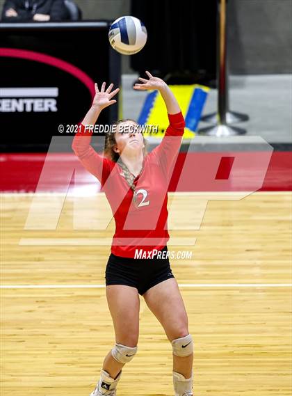 Thumbnail 2 in Bushland vs. Columbus (UIL Volleyball 3A Semi-Finals)  photogallery.