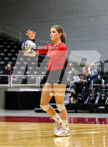 Thumbnail 3 in Bushland vs. Columbus (UIL Volleyball 3A Semi-Finals)  photogallery.