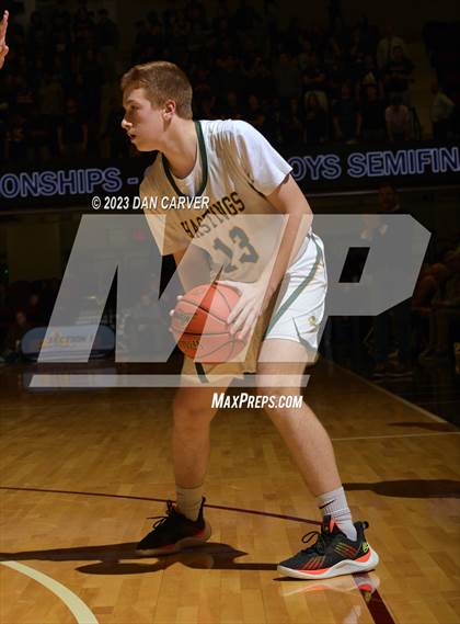 Thumbnail 1 in Hastings vs. Byram Hills (NYSPHSAA Section 1 Class B Semifinal) photogallery.