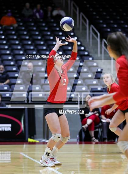 Thumbnail 3 in Bushland vs. Columbus (UIL Volleyball 3A Semifinals) photogallery.