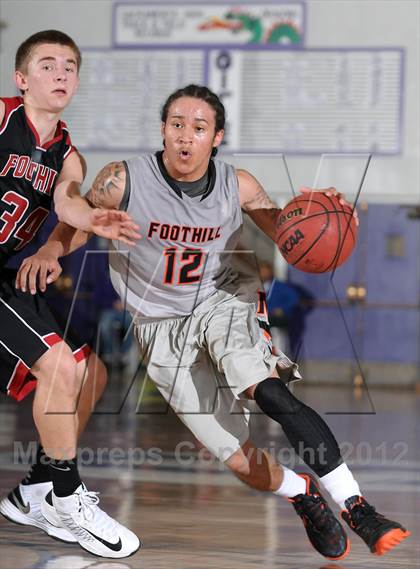 Thumbnail 3 in Foothill vs. Foothill (St. Hope Elite Hoops Classic) photogallery.