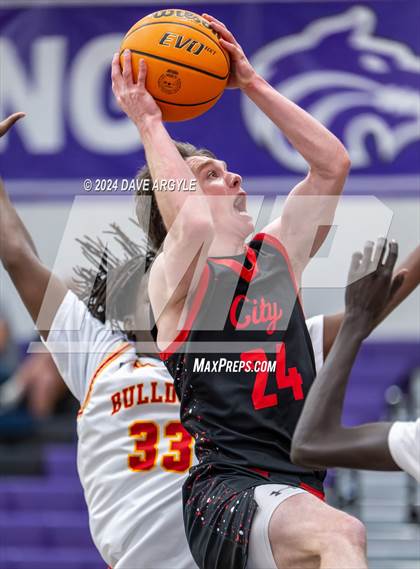 Thumbnail 1 in Judge Memorial Catholic vs. Park City (Riverton Holiday Tournament) photogallery.