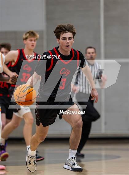 Thumbnail 3 in Judge Memorial Catholic vs. Park City (Riverton Holiday Tournament) photogallery.