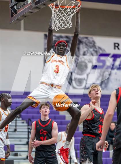 Thumbnail 1 in Judge Memorial Catholic vs. Park City (Riverton Holiday Tournament) photogallery.