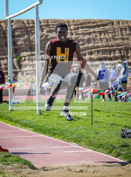 Thumbnail 1 in Highland vs Littlerock vs Eastside (Long Jump) photogallery.