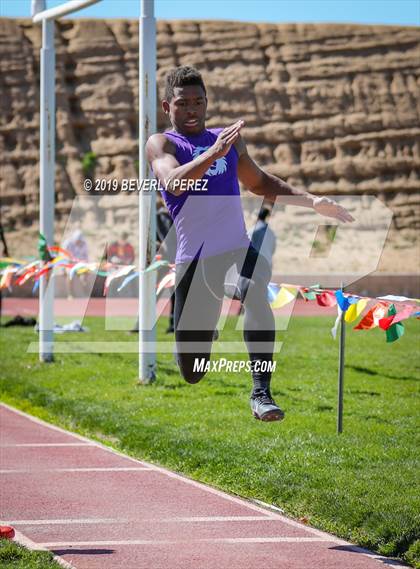Thumbnail 3 in Highland vs Littlerock vs Eastside (Long Jump) photogallery.