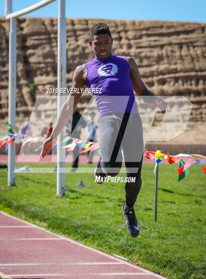 Thumbnail 1 in Highland vs Littlerock vs Eastside (Long Jump) photogallery.