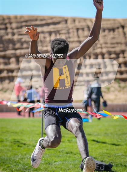 Thumbnail 2 in Highland vs Littlerock vs Eastside (Long Jump) photogallery.