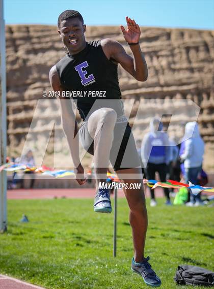 Thumbnail 2 in Highland vs Littlerock vs Eastside (Long Jump) photogallery.