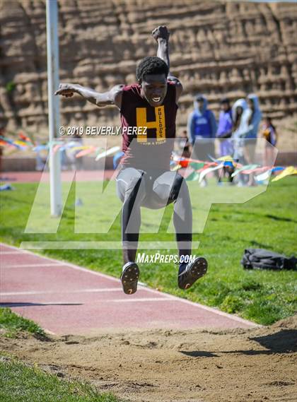 Thumbnail 3 in Highland vs Littlerock vs Eastside (Long Jump) photogallery.