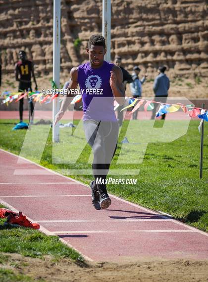Thumbnail 2 in Highland vs Littlerock vs Eastside (Long Jump) photogallery.