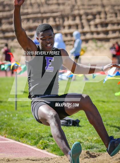 Thumbnail 1 in Highland vs Littlerock vs Eastside (Long Jump) photogallery.