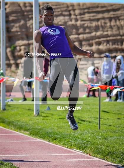 Thumbnail 1 in Highland vs Littlerock vs Eastside (Long Jump) photogallery.