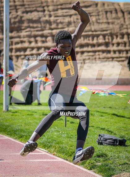 Thumbnail 1 in Highland vs Littlerock vs Eastside (Long Jump) photogallery.