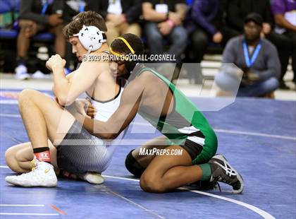 Thumbnail 3 in NCHSAA Wrestling Championship (Finals 160 lb) photogallery.
