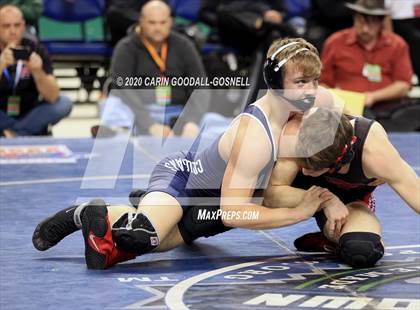 Thumbnail 3 in NCHSAA Wrestling Championship (Finals 160 lb) photogallery.