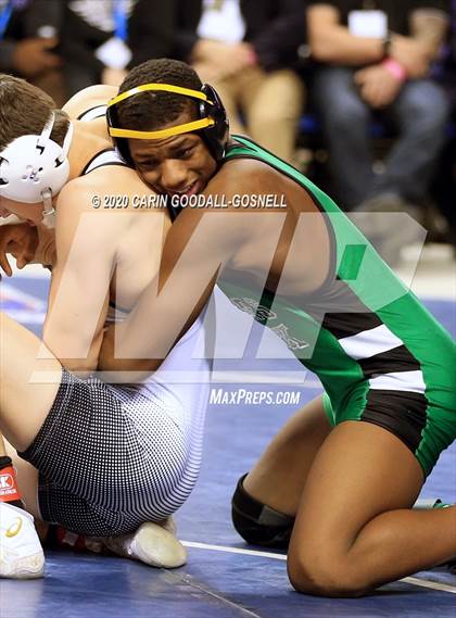 Thumbnail 3 in NCHSAA Wrestling Championship (Finals 160 lb) photogallery.