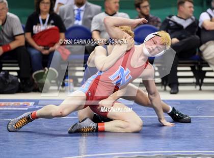 Thumbnail 3 in NCHSAA Wrestling Championship (Finals 160 lb) photogallery.
