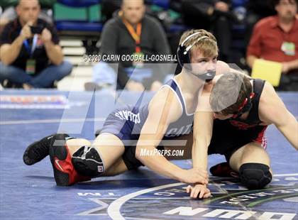 Thumbnail 1 in NCHSAA Wrestling Championship (Finals 160 lb) photogallery.