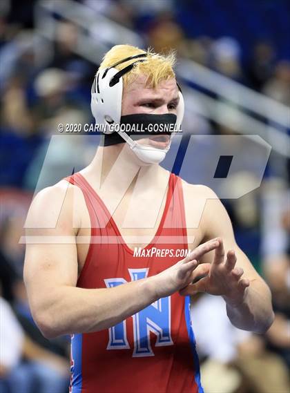 Thumbnail 1 in NCHSAA Wrestling Championship (Finals 160 lb) photogallery.