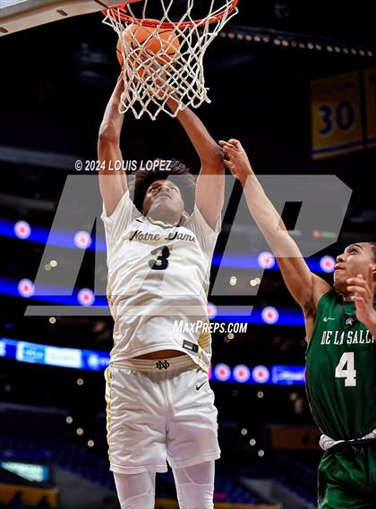Thumbnail 3 in Notre Dame (SO) vs. De La Salle (Coastal Catholic Classic) photogallery.