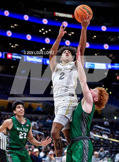 Thumbnail 3 in Notre Dame (SO) vs. De La Salle (Coastal Catholic Classic) photogallery.