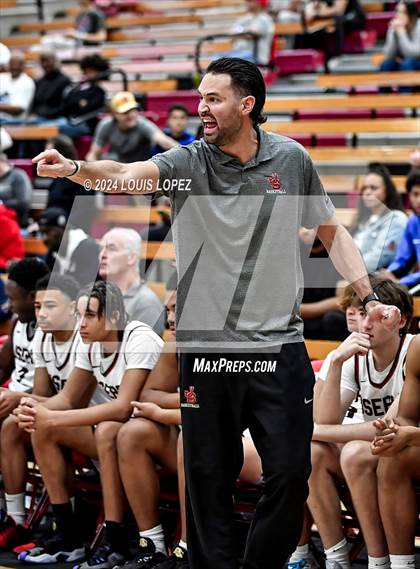 Thumbnail 2 in JSerra Catholic vs. St. Augustine (Nike Extravaganza) photogallery.