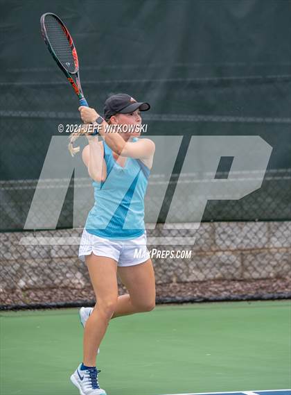 Thumbnail 3 in NCHSAA 3A Girls Tennis Championships (Singles) photogallery.